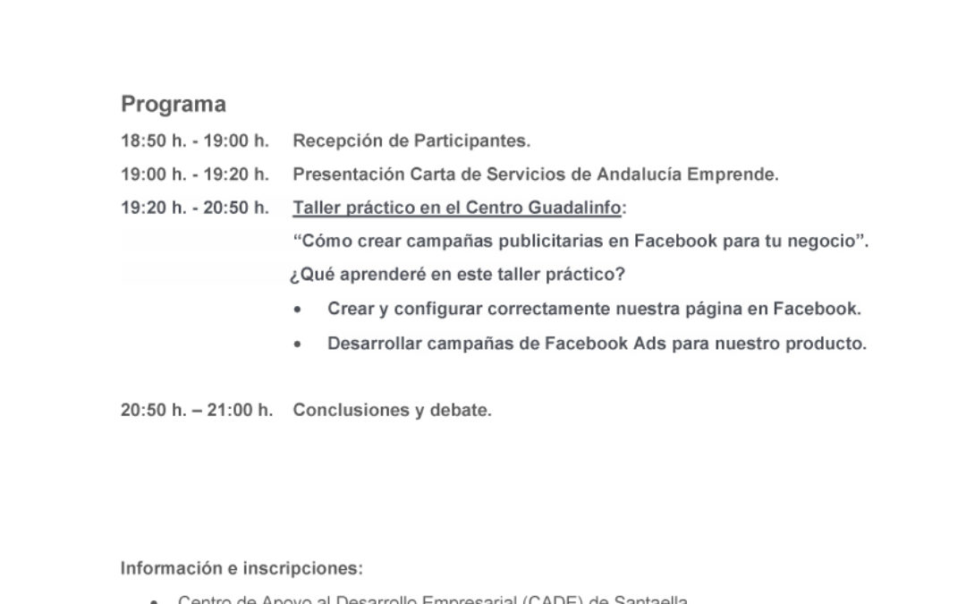Presentación de la Carta de Servicios de Andalucía Emprende