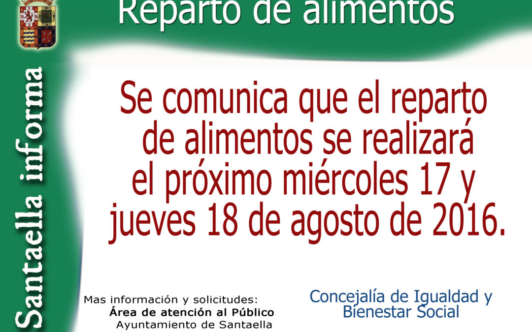 REPARTO DE ALIMENTOS