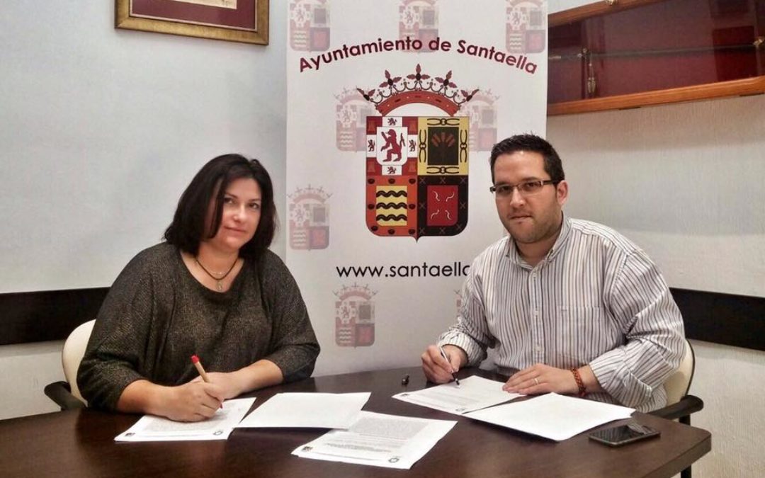 CONVENIO DE COLABORACIÓN ENTRE AYUNTAMIENTO DE SANTAELLA Y LA AGRUPACIÓN DE COFRADÍAS, HERMANDADES Y GRUPOS DE SEMANA SANTA