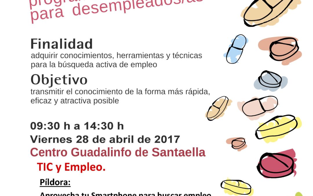 PÍLDORAS INFORMATIVAS: PROGRAMA DE FORMACIÓN PARA DESEMPLEADOS