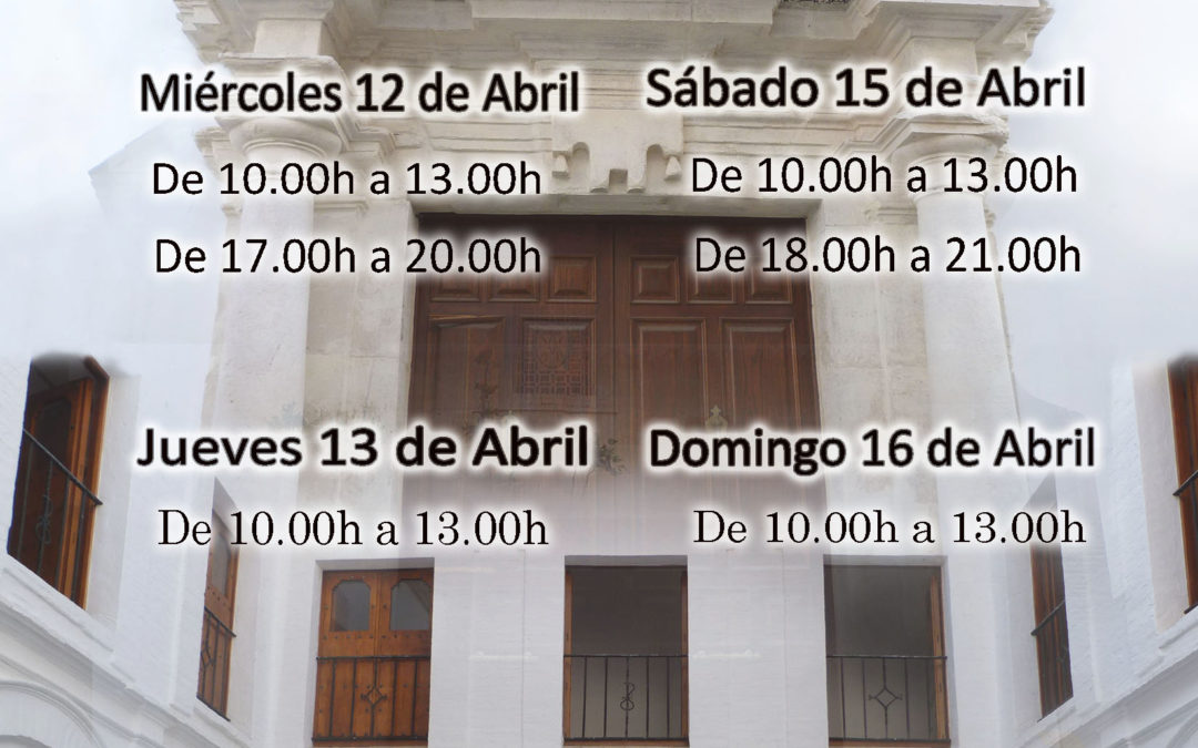 HORARIO ESPECIAL DEL MUSEO DURANTE SEMANA SANTA