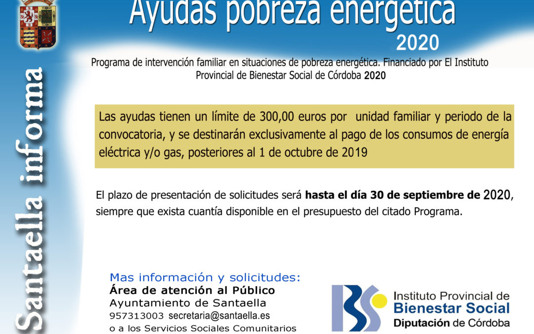 AYUDAS POBREZA ENERGÉTICA 2020