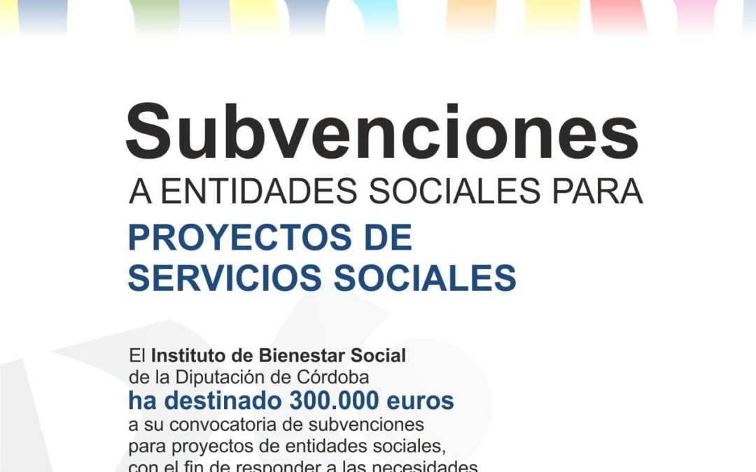 SUBVENCIONES A ENTIDADES SOCIALES PARA PROYECTOS DE SERVICIOS SOCIALES 2021