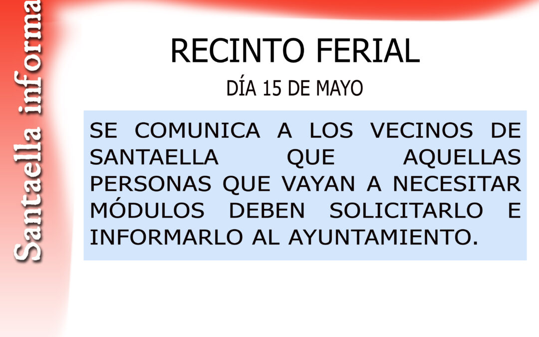 INFORMA ROMERÍA SAN ISIDRO